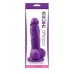 Фиолетовый фаллоимитатор Pleasures Thick 5 Dildo - 18,3 см.