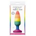 Радужная пробка Colours Pride Edition Pleasure Plug Medium - 13,3 см.