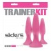 Набор из 3 розовых силиконовых анальных пробок Trainer Kit