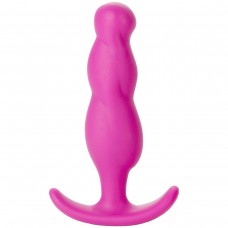 Розовая анальная пробка Mood Naughty 3 3  Silicone для ношения - 7,6 см.